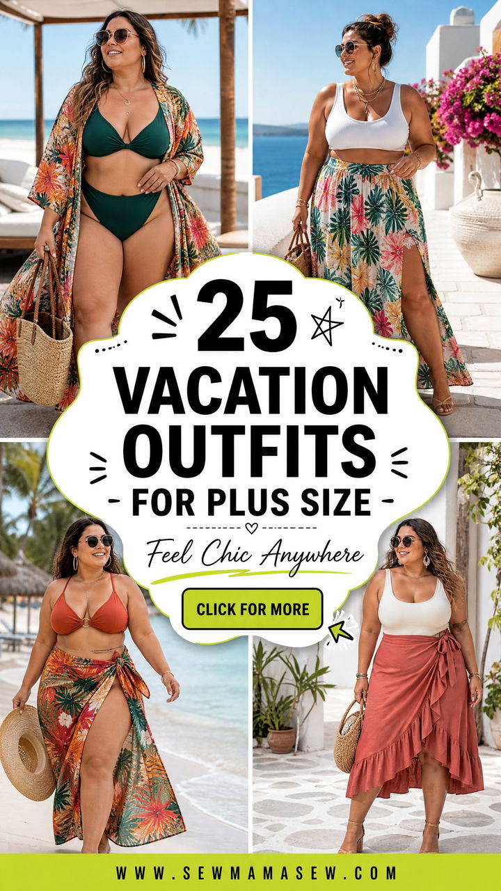 25 Vacation outfits for plus size to Feel Chic Anywhere - 25 Vacation outfits for plus size to Feel Chic Anywhere