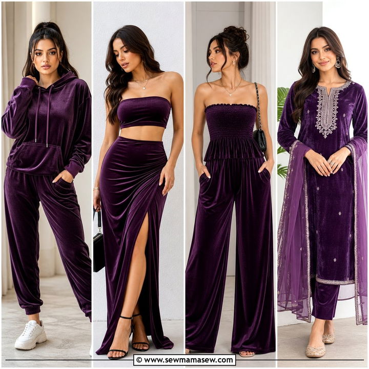 25 Velvet Matching Set Outfit Ideas for Luxe Party Style