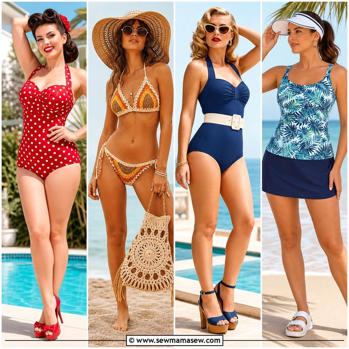 25 Vintage Swimsuit Outfit Ideas For Timeless Beach Style