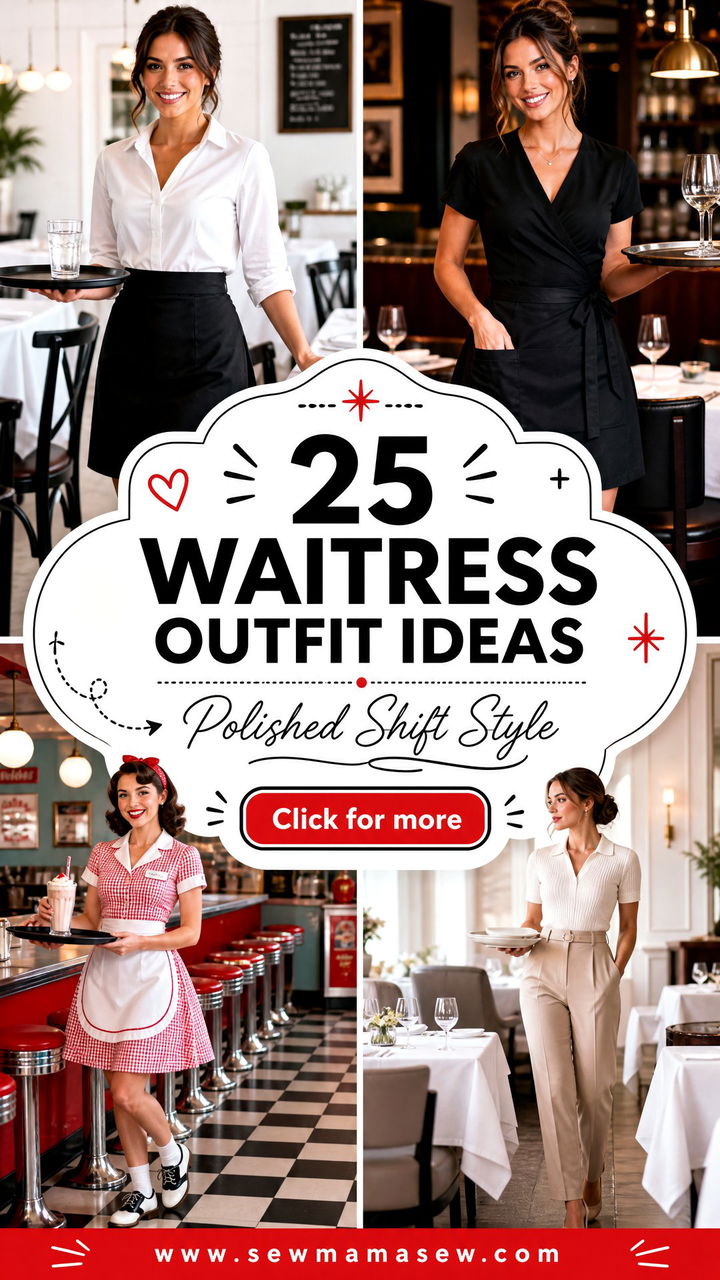 25 Waitress Outfit Ideas For Comfy Polished Shift Style - 25 Waitress Outfit Ideas For Comfy, Polished Shift Style