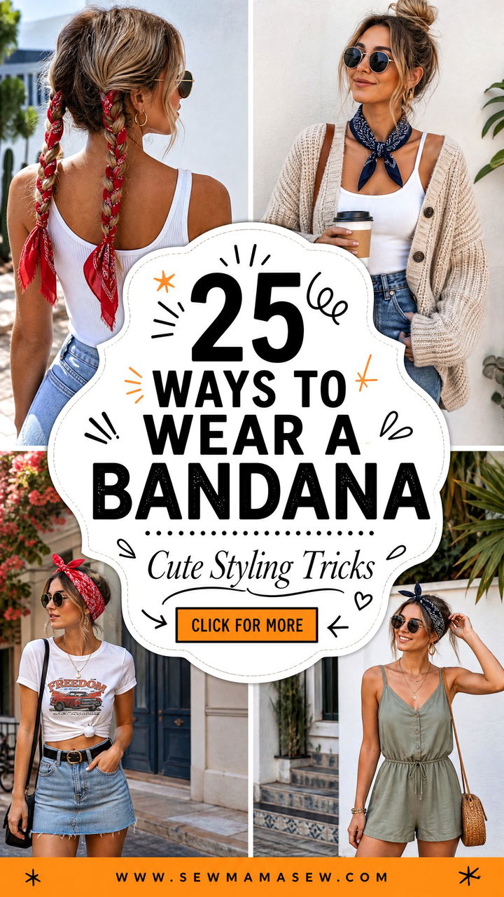 25 Ways to Wear a Bandana Cute Outfit Ideas to Try Now - 25 Ways to Wear a Bandana: Cute Outfit Ideas to Try Now