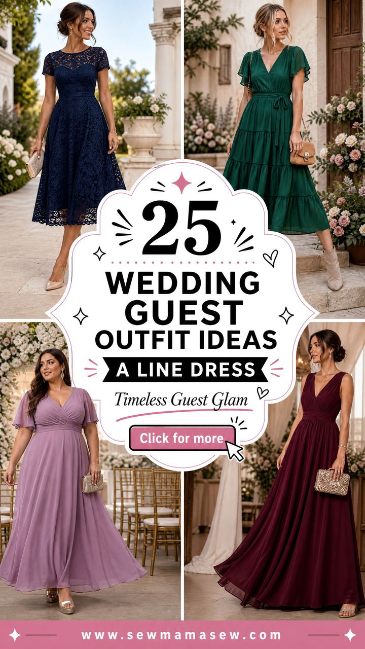 25 Wedding Guest Outfit Ideas A Line Dress Timeless Looks - 25 Wedding Guest Outfit Ideas A Line Dress: Timeless Looks