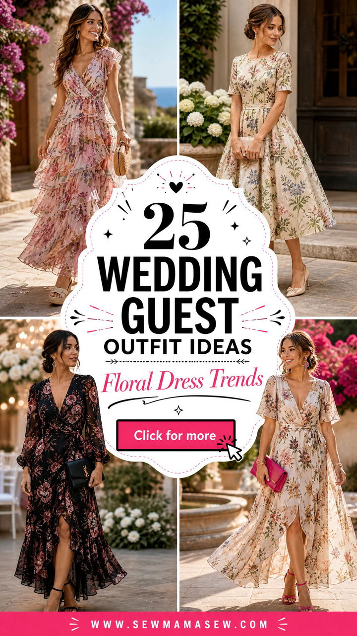 25 Wedding Guest Outfit Ideas Floral Dress Trends 2026 - 25 Wedding Guest Outfit Ideas: Floral Dress Trends 2026
