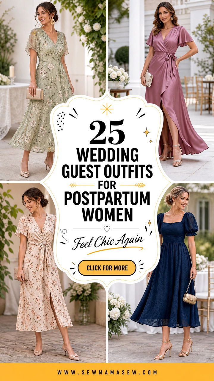25 Wedding Guest Outfits For Postpartum Women To Feel Chic - 25 Wedding Guest Outfits For Postpartum Women To Feel Chic