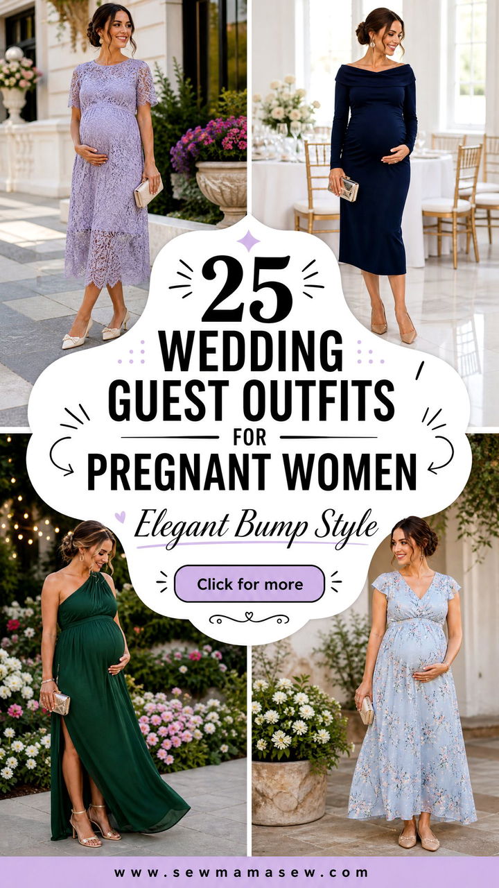 25 Wedding Guest Outfits For Pregnant Women That Feel Elegant - 25 Wedding Guest Outfits For Pregnant Women That Feel Elegant