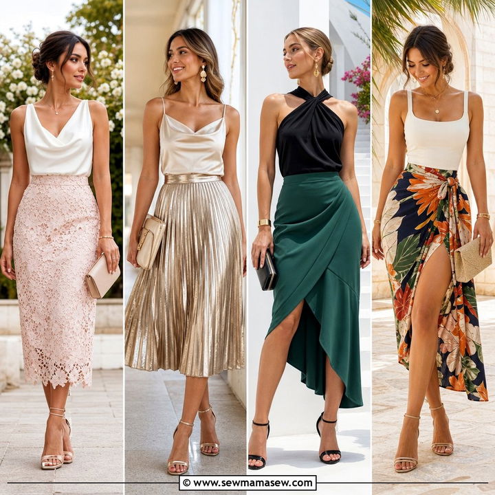 25 Wedding Guest Skirt Outfit Ideas For Romantic Style Now