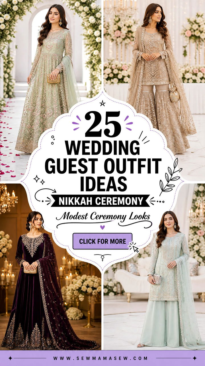 25 Wedding guest outfit ideas Nikkah ceremony Modest Looks - 25 Wedding guest outfit ideas Nikkah ceremony: Modest Looks