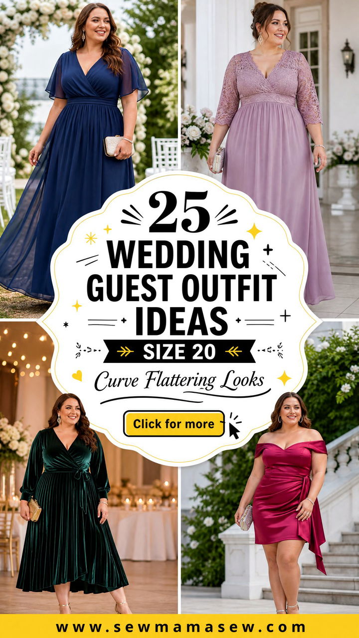 25 Wedding guest outfit ideas size 20 Curve-Flattering Looks - 25 Wedding guest outfit ideas size 20: Curve-Flattering Looks