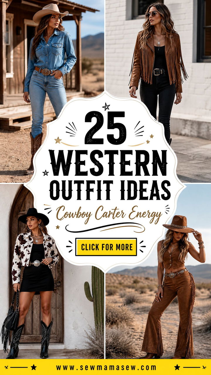 25 Western Outfit Ideas Beyonce Cowboy Carter Fans Will Love - 25 Western Outfit Ideas Beyonce Cowboy Carter Fans Will Love