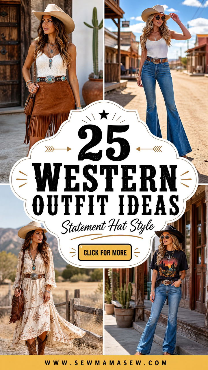 25 Western Outfit Ideas With Cowboy Hat For Statement Style - 25 Western Outfit Ideas With Cowboy Hat For Statement Style
