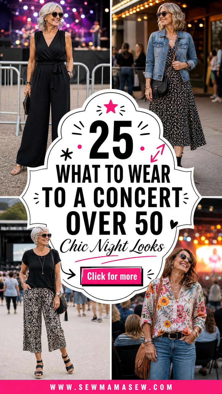 25 What to Wear to a Concert Over 50 Chic Night Looks - 25 What to Wear to a Concert Over 50: Chic Night Looks