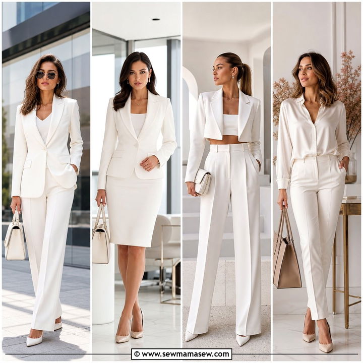 25 White Outfit Ideas For Work: Polished Looks For Women