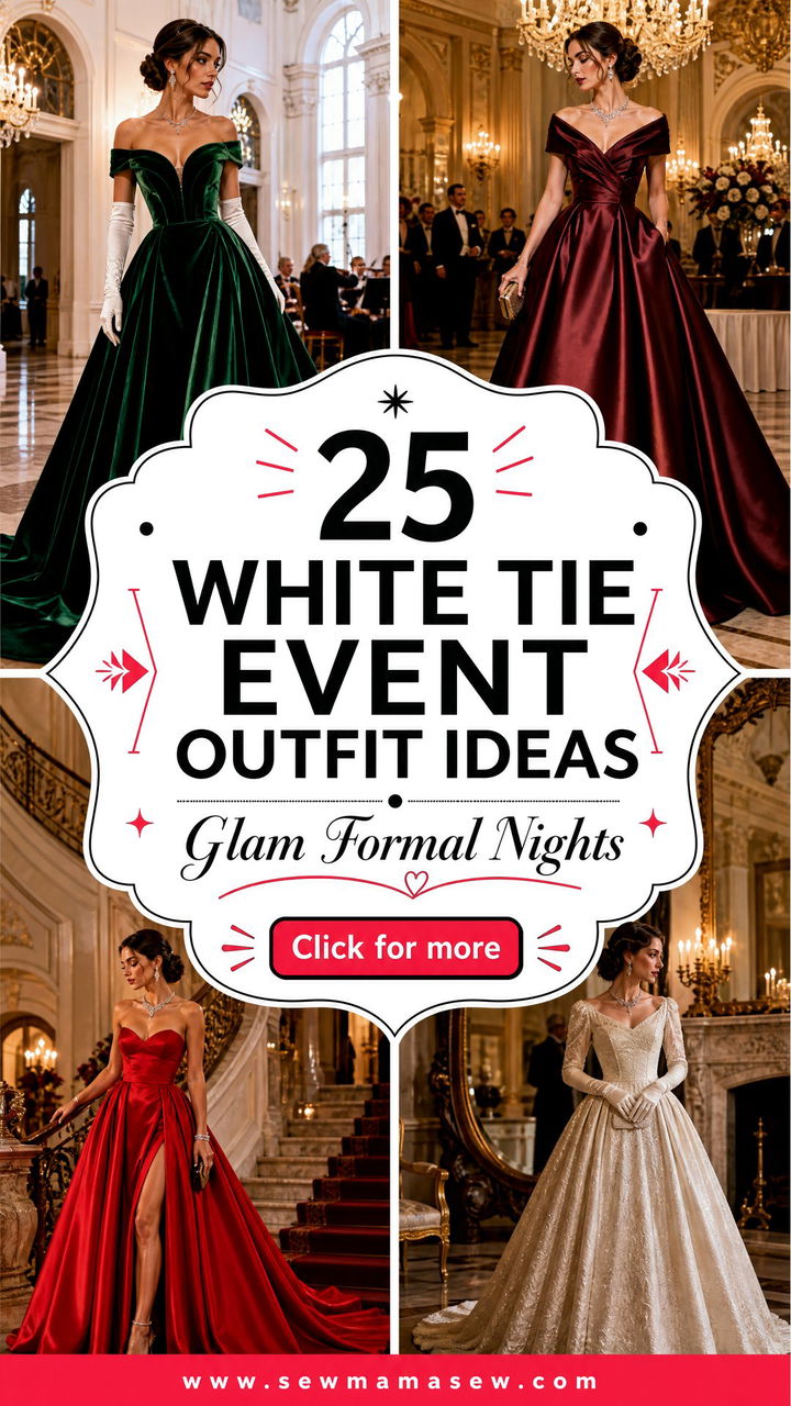 25 White Tie Event Outfit Ideas for Glamorous Formal Nights - 25 White Tie Event Outfit Ideas for Glamorous Formal Nights