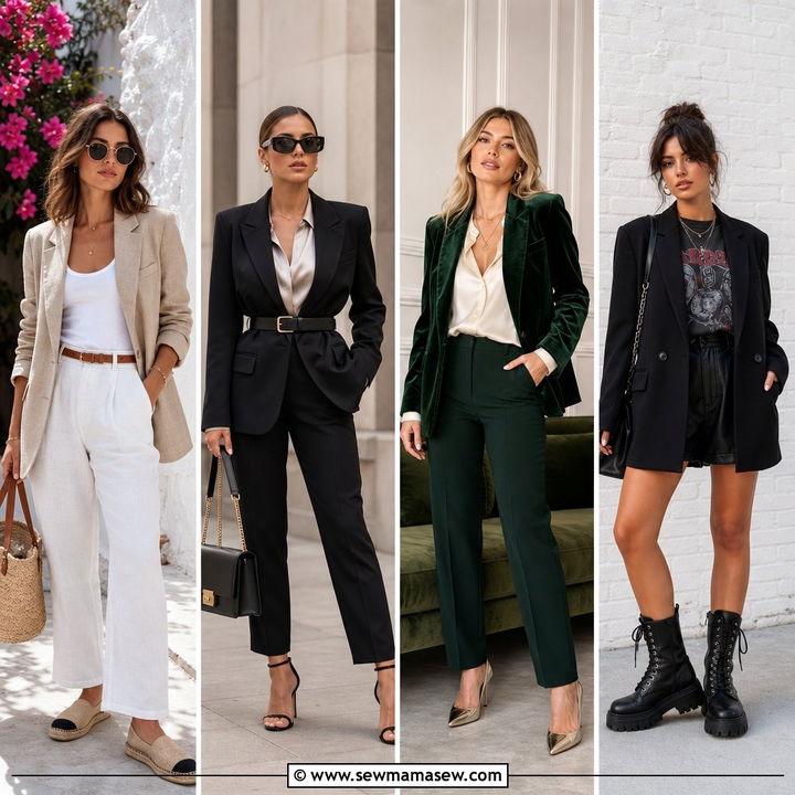 25 Wide Leg Black Pants Outfit Ideas With a Blazer for Work