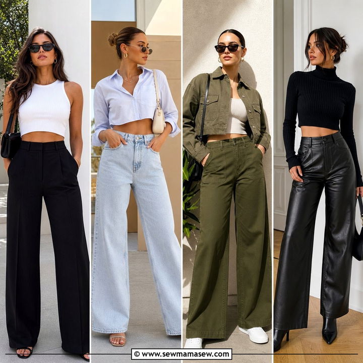 25 Wide Leg Pants Outfit Ideas With a Crop Top: Fresh Fits