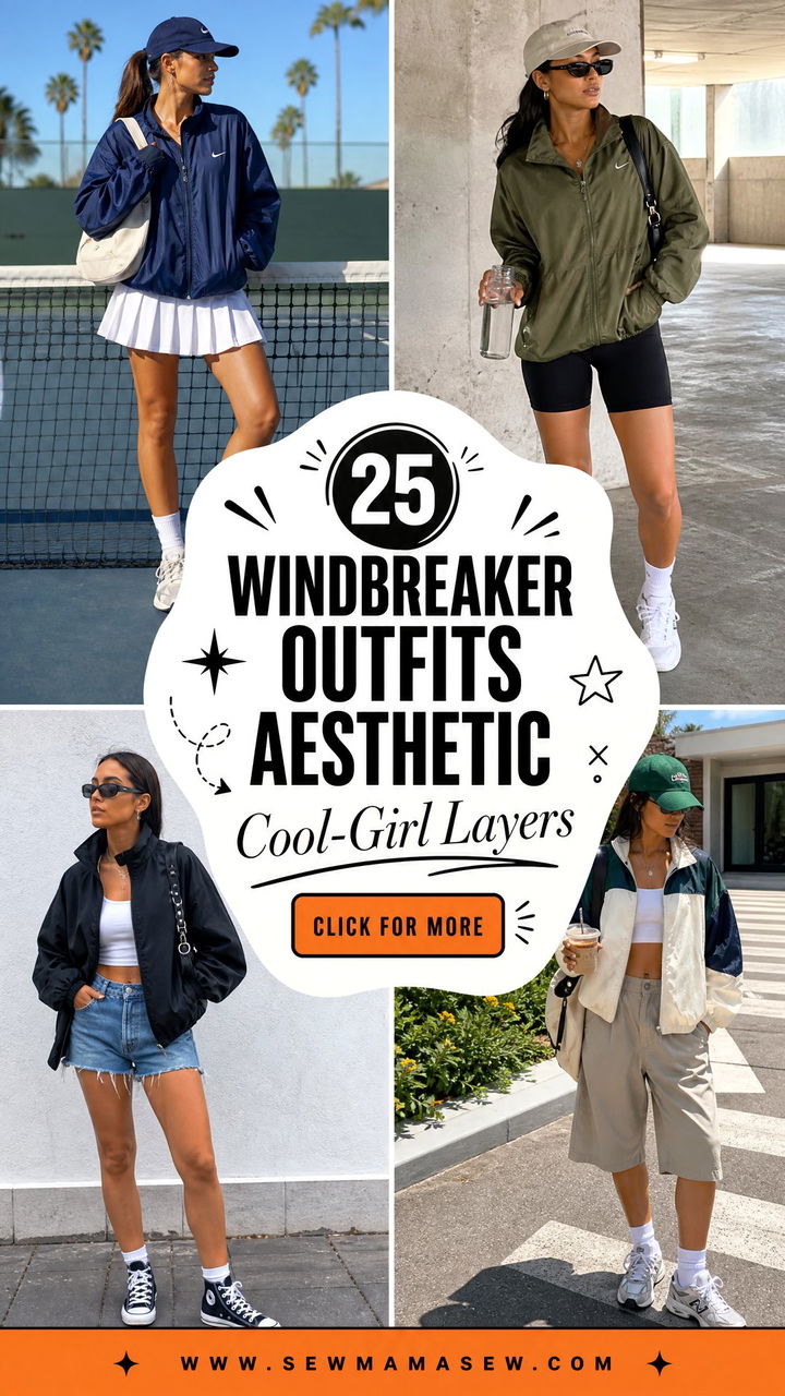 25 Windbreaker Outfits Aesthetic for Cool-Girl Layers - 25 Windbreaker Outfits Aesthetic for Cool-Girl Layers