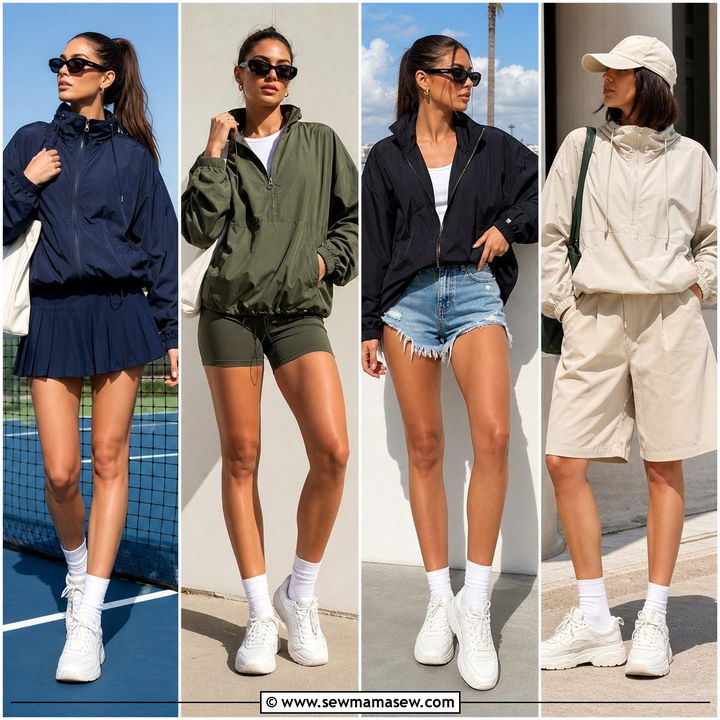 25 Windbreaker Outfits Aesthetic for Cool-Girl Layers