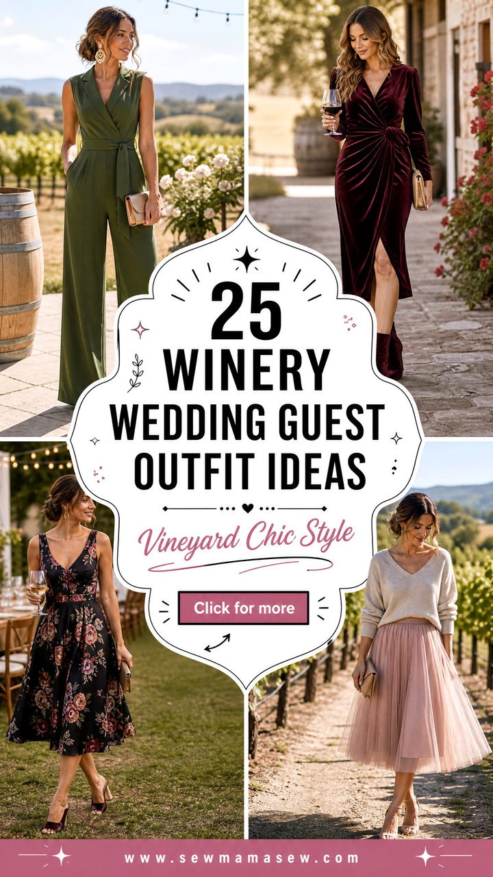 25 Winery Wedding Guest Outfit Ideas for Vineyard Chic - 25 Winery Wedding Guest Outfit Ideas for Vineyard Chic