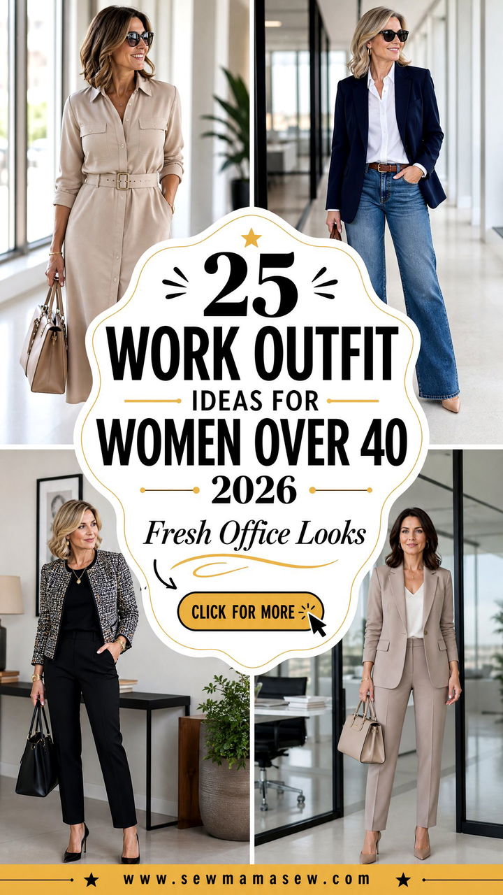25 Work Outfit Ideas For Women Over 40 2026 Fresh Looks - 25 Work Outfit Ideas For Women Over 40 2026: Fresh Looks