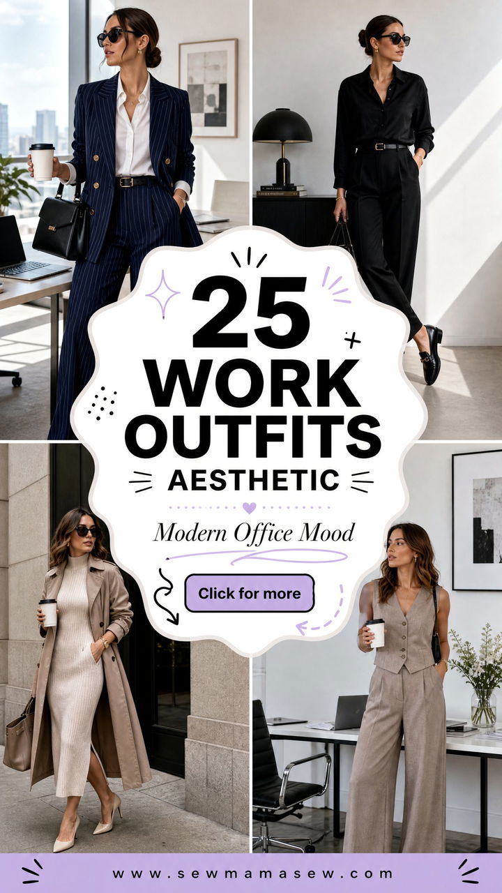 25 Work Outfits Aesthetic Polished Looks For Modern Offices - 25 Work Outfits Aesthetic: Polished Looks For Modern Offices