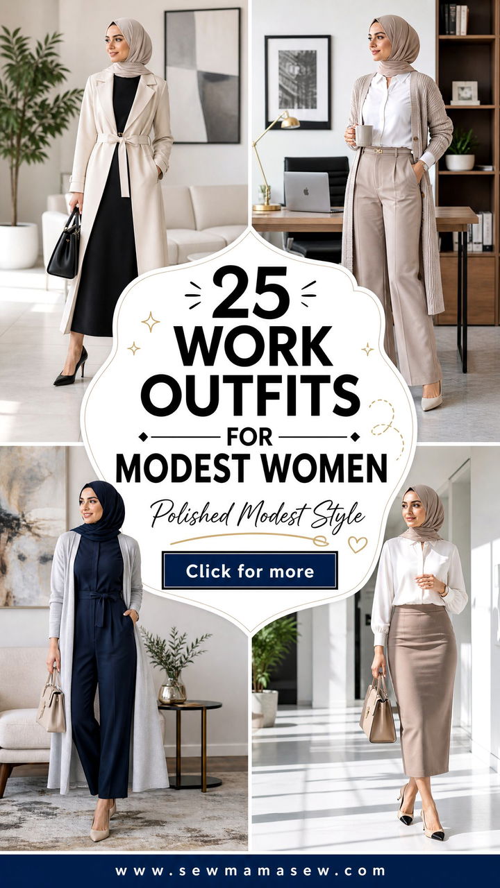 25 Work Outfits For Modest Women Polished Looks To Try - 25 Work Outfits For Modest Women: Polished Looks To Try