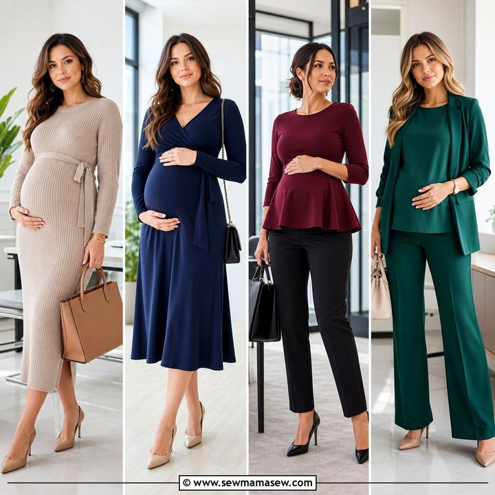 25 Work Outfits For Pregnant Women: Chic Maternity Looks
