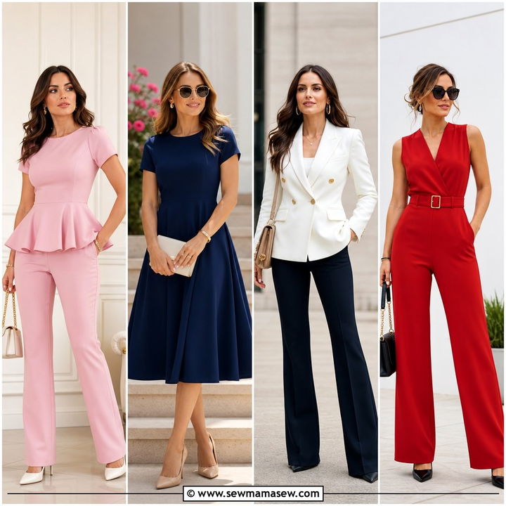 25 Work Outfits for Rectangle Body Shape That Flatter