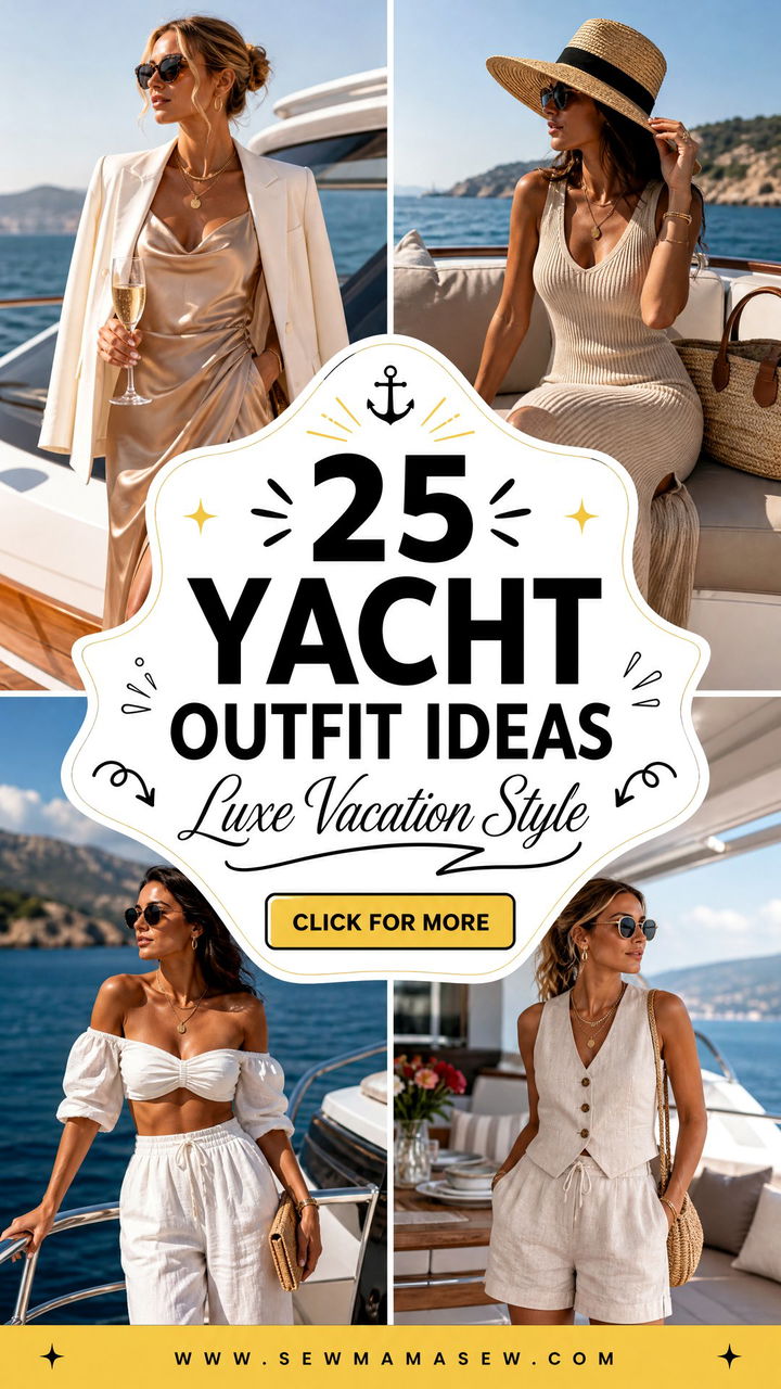 25 Yacht Outfit Ideas 2026 for Luxe Vacation Style - 25 Yacht Outfit Ideas 2026 for Luxe Vacation Style