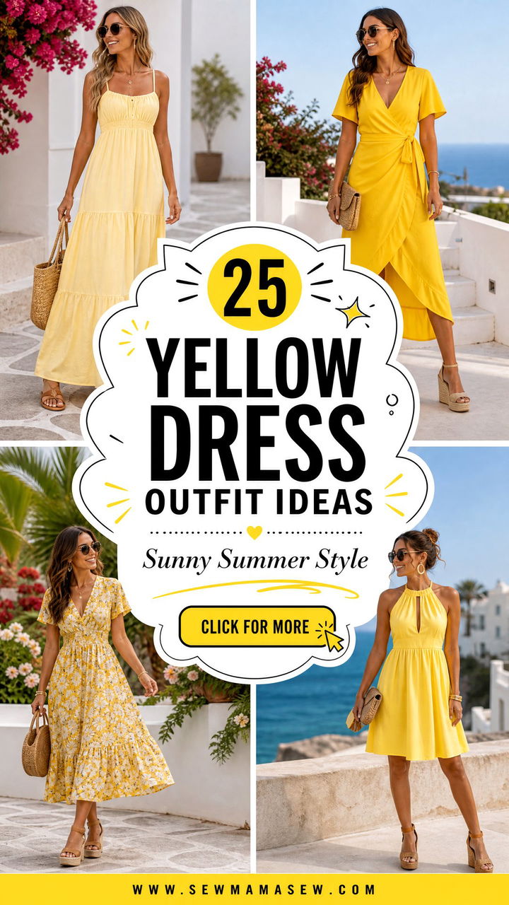 25 Yellow Dress Outfit Ideas Summer 2026 for Sunny Style - 25 Yellow Dress Outfit Ideas Summer 2026 for Sunny Style