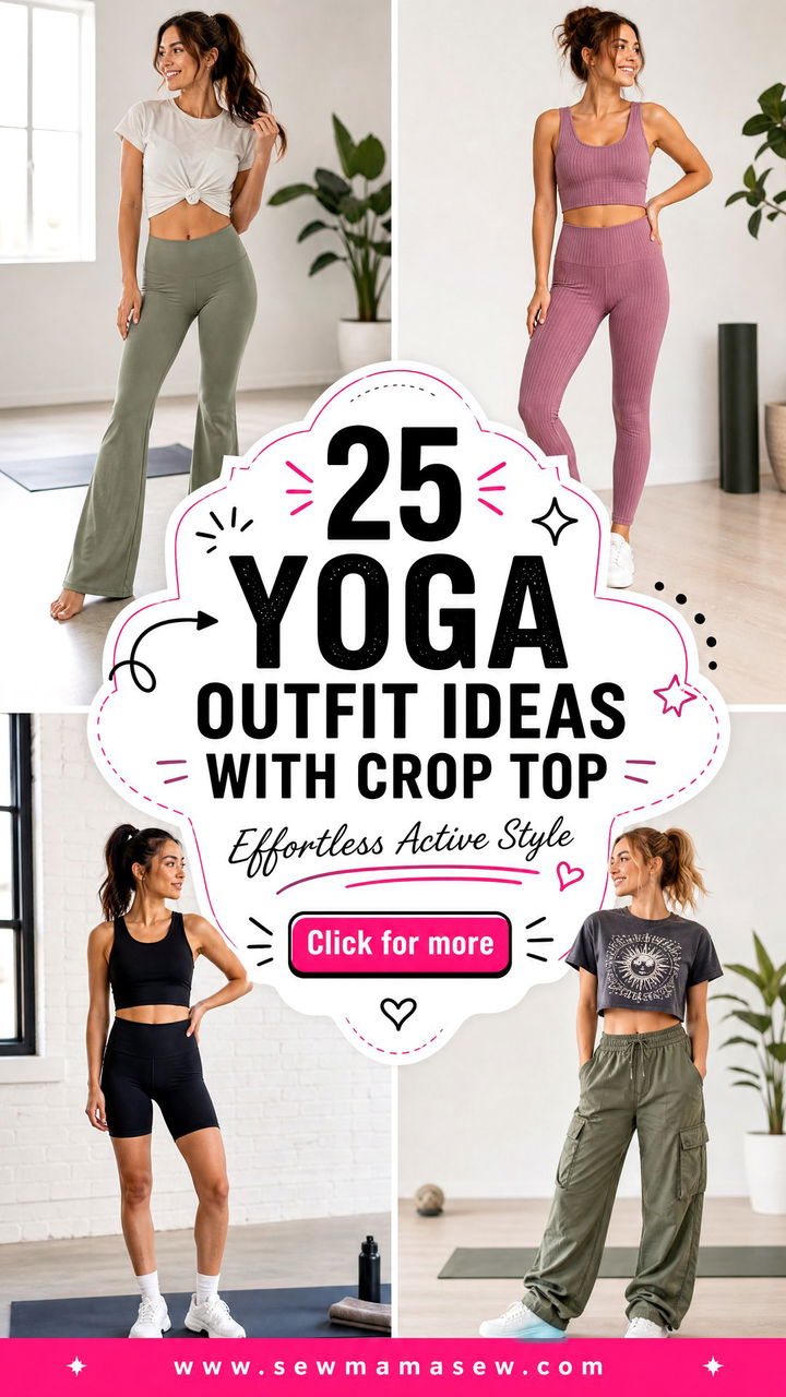 25 Yoga Outfit Ideas With Crop Top for Effortless Style - 25 Yoga Outfit Ideas With Crop Top for Effortless Style