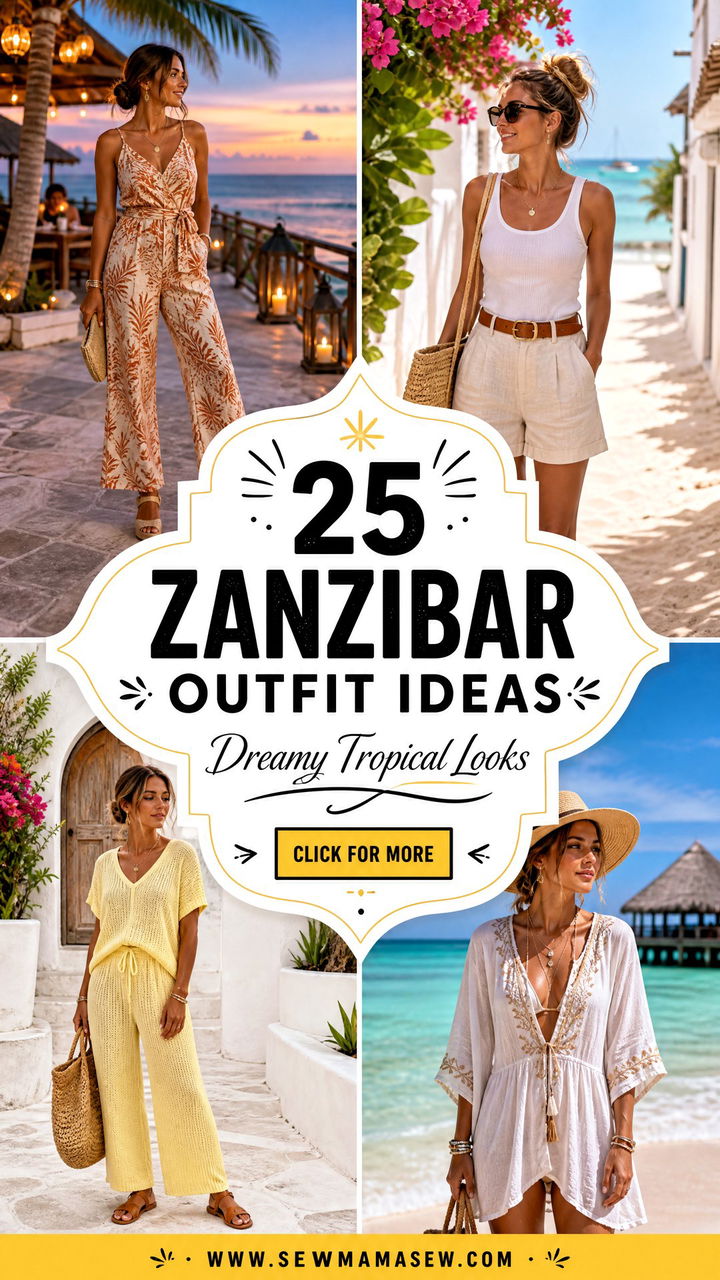 25 Zanzibar Outfit Ideas for Dreamy Tropical Vacation - 25 Zanzibar Outfit Ideas for Dreamy Tropical Vacation
