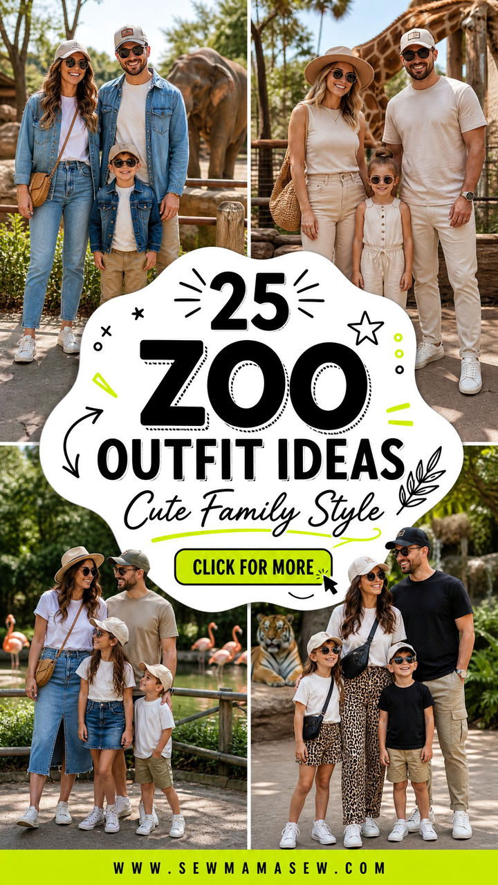 25 Zoo Outfit Ideas for Cute Comfy Family Day Style - 25 Zoo Outfit Ideas for Cute, Comfy Family Day Style