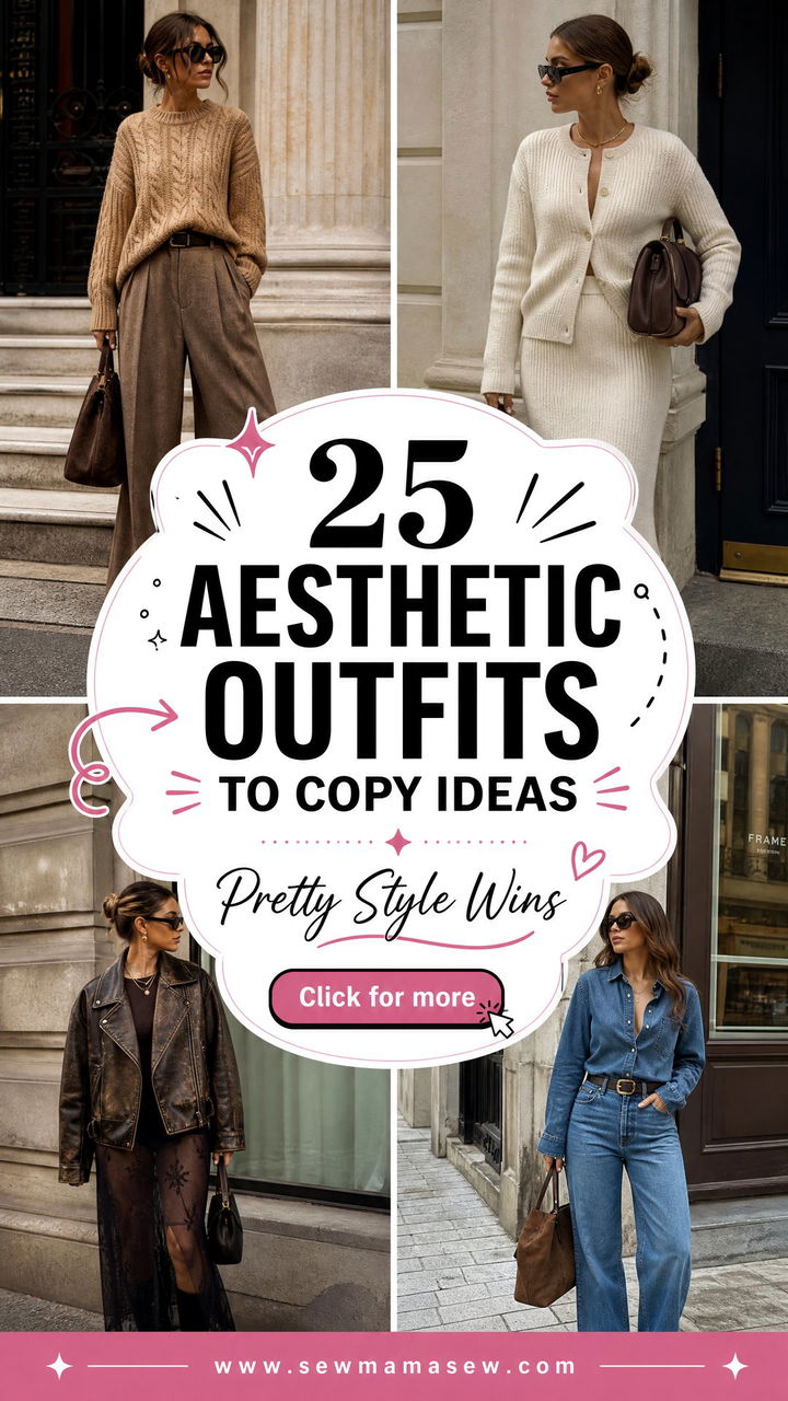 25 aesthetic outfits to copy for Easy Pretty Style Wins - 25 aesthetic outfits to copy for Easy, Pretty Style Wins