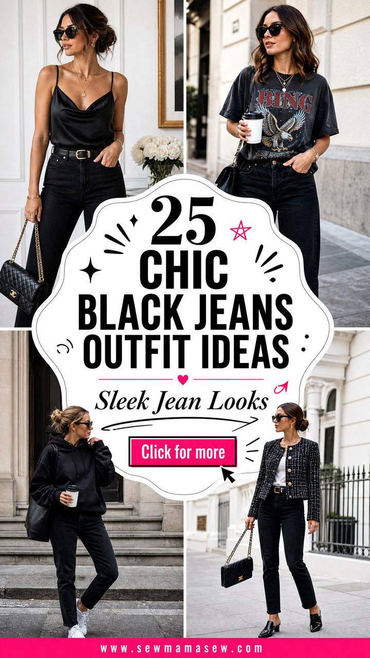 25 chic black jeans outfit ideas Sleek Looks to Copy - 25 chic black jeans outfit ideas: Sleek Looks to Copy