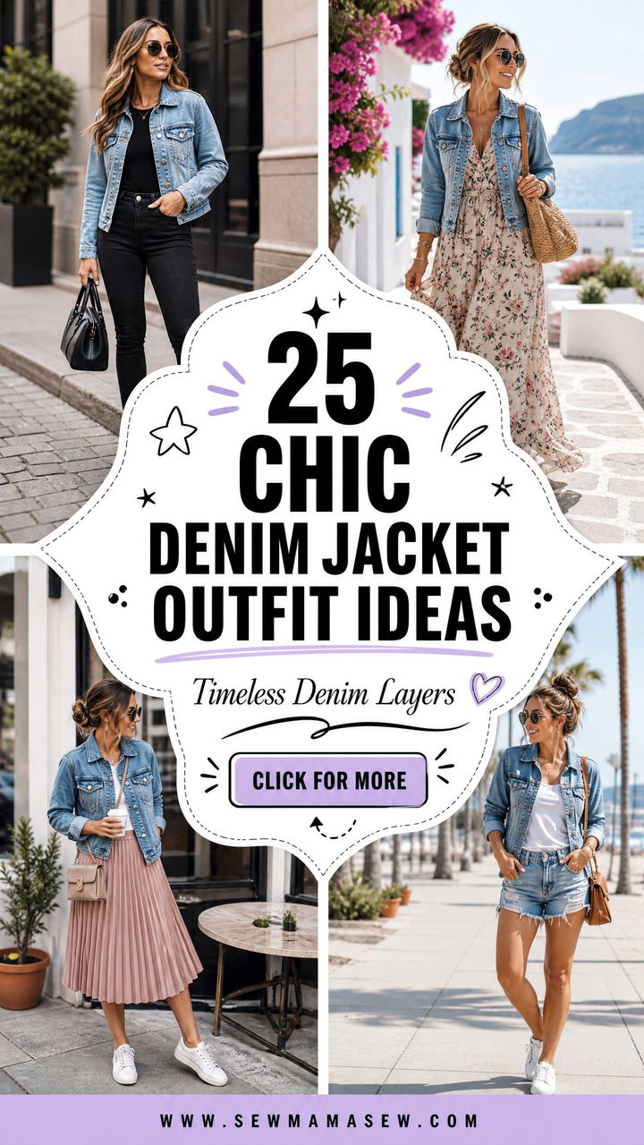 25 chic denim jacket outfit ideas Timeless Layered Looks - 25 chic denim jacket outfit ideas: Timeless Layered Looks