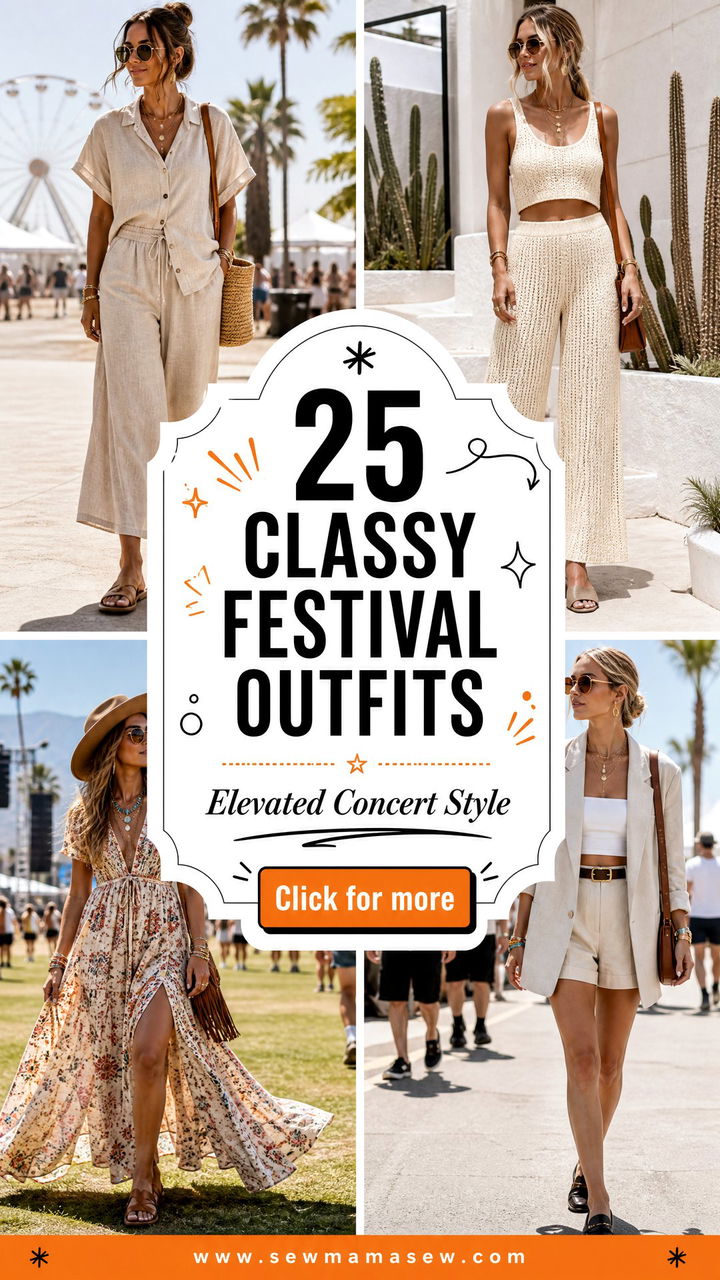 25 classy festival outfits for Elevated Concert Style Ideas - 25 classy festival outfits for Elevated Concert Style Ideas