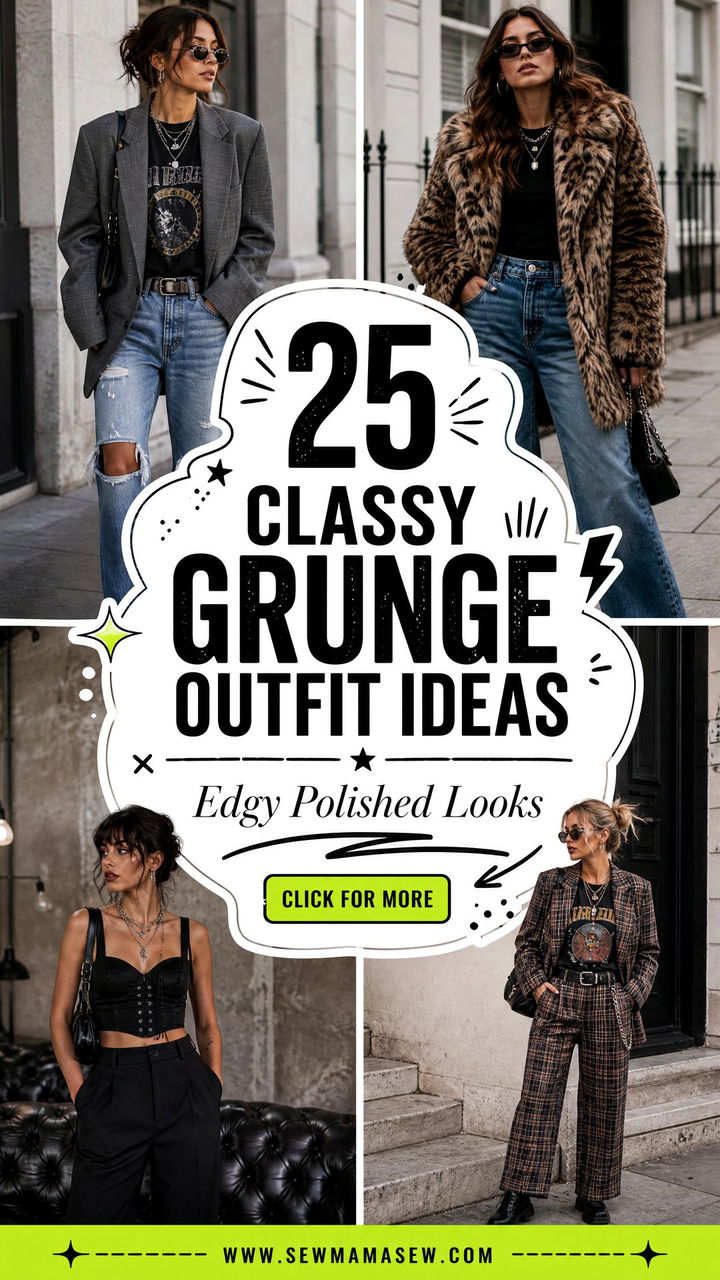 25 classy grunge outfit ideas for Edgy Polished Looks Now - 25 classy grunge outfit ideas for Edgy Polished Looks Now