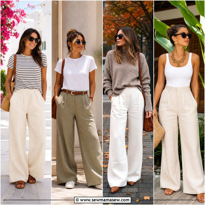 25 classy linen pants outfits for Breezy Summer Style Ideas