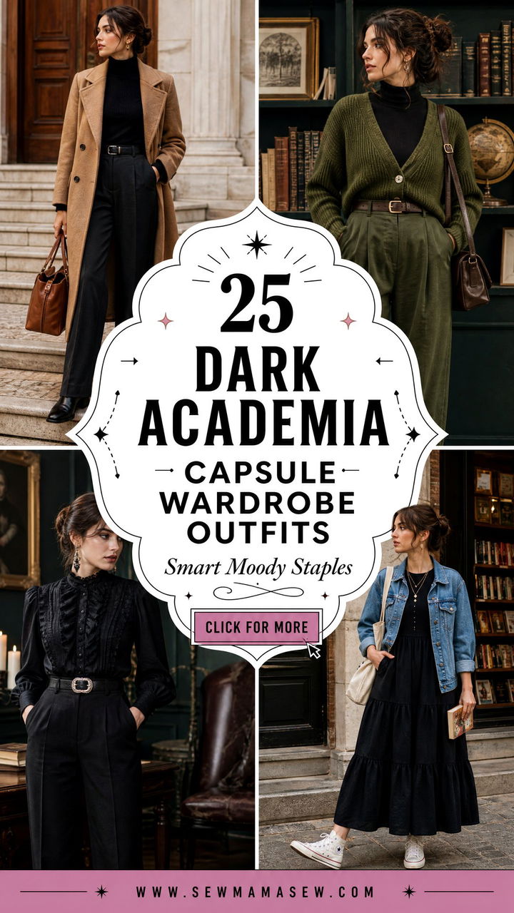 25 dark academia capsule wardrobe outfits To Try - 25 dark academia capsule wardrobe outfits To Try