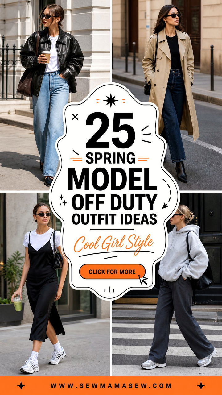 25 spring model off duty outfit ideas Cool Girl Style - 25 spring model off duty outfit ideas: Cool Girl Style