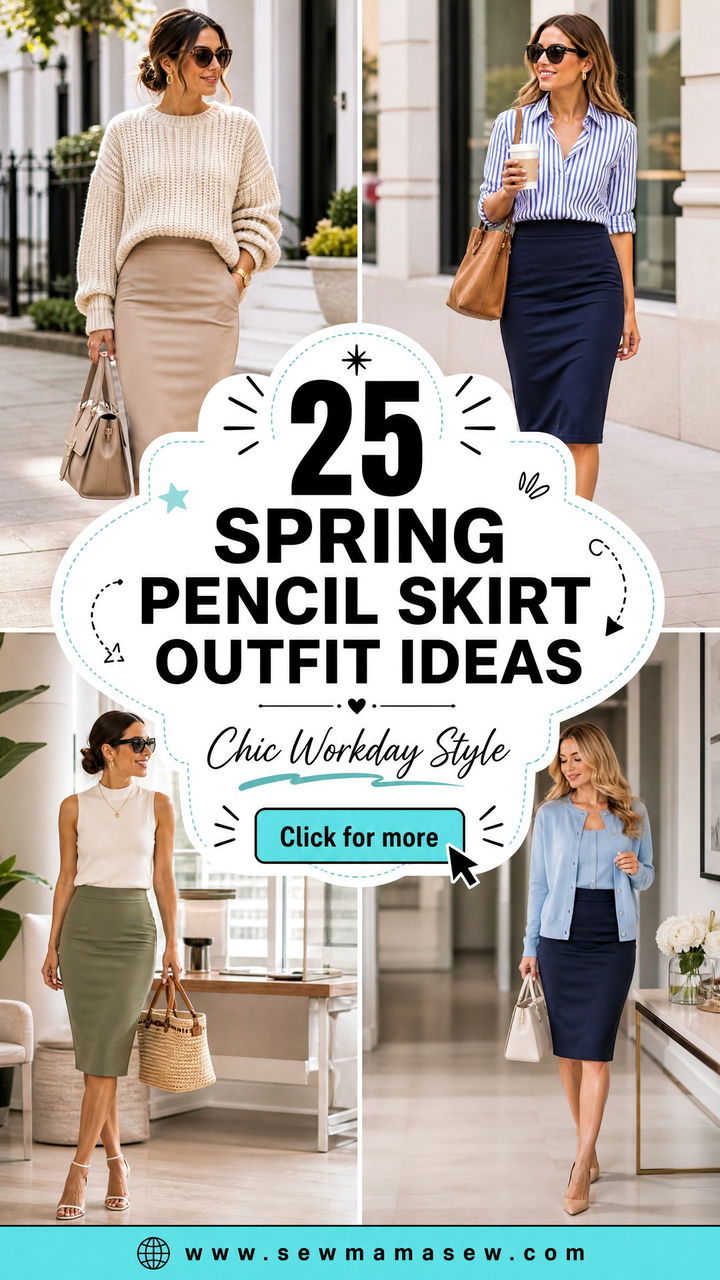 25 spring pencil skirt outfit ideas for Chic Workday Style - 25 spring pencil skirt outfit ideas for Chic Workday Style