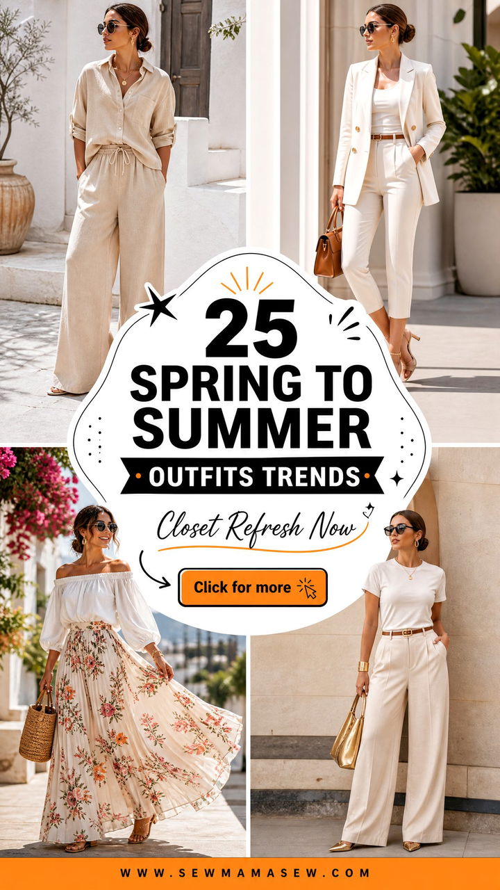 25 spring to summer outfits trends for Easy Closet Refresh - 25 spring to summer outfits trends for Easy Closet Refresh