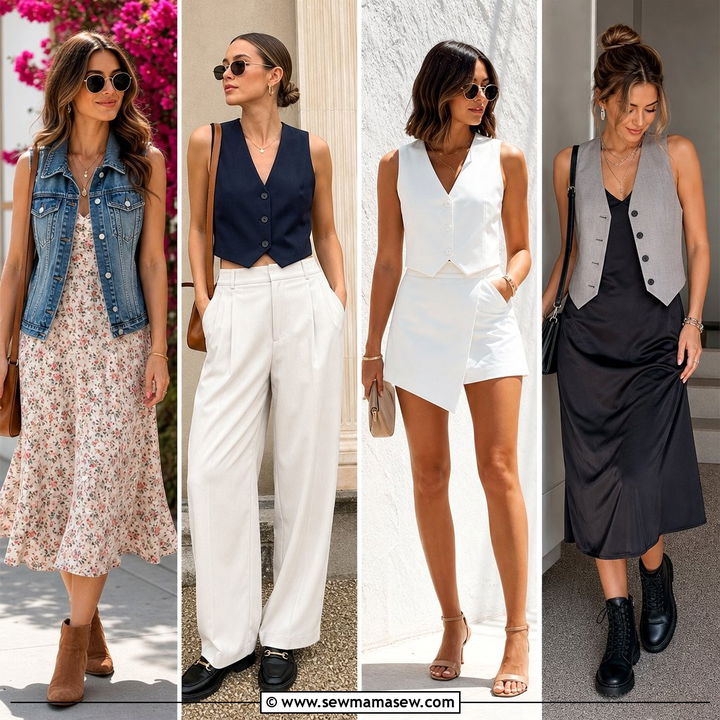 25 spring vest outfit ideas for Polished Layered Looks Now
