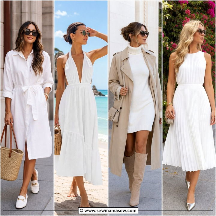 25 Spring White Dress Outfit Ideas for Fresh Elegant Days