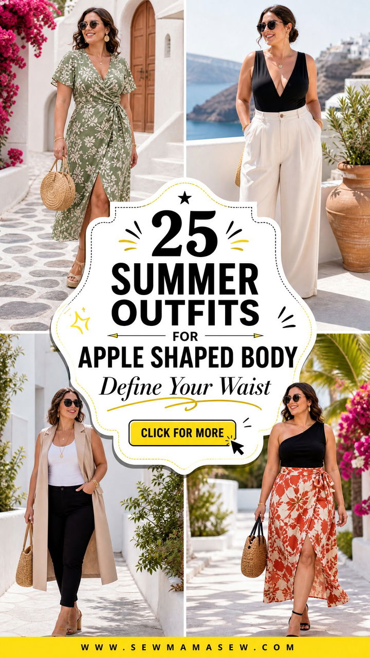 25 summer outfits for apple shaped body That Define Waists - 25 summer outfits for apple shaped body That Define Waists