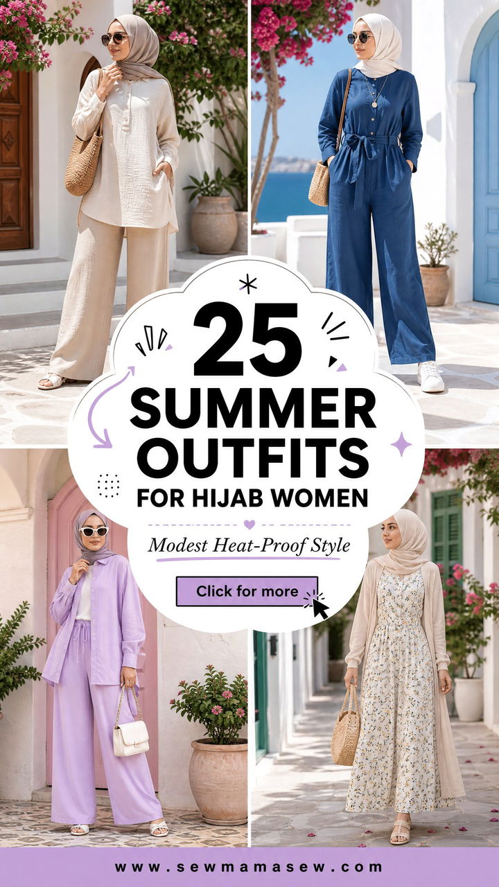 25 summer outfits for hijab women For Modest Heat-Proof Style - 25 summer outfits for hijab women For Modest Heat-Proof Style