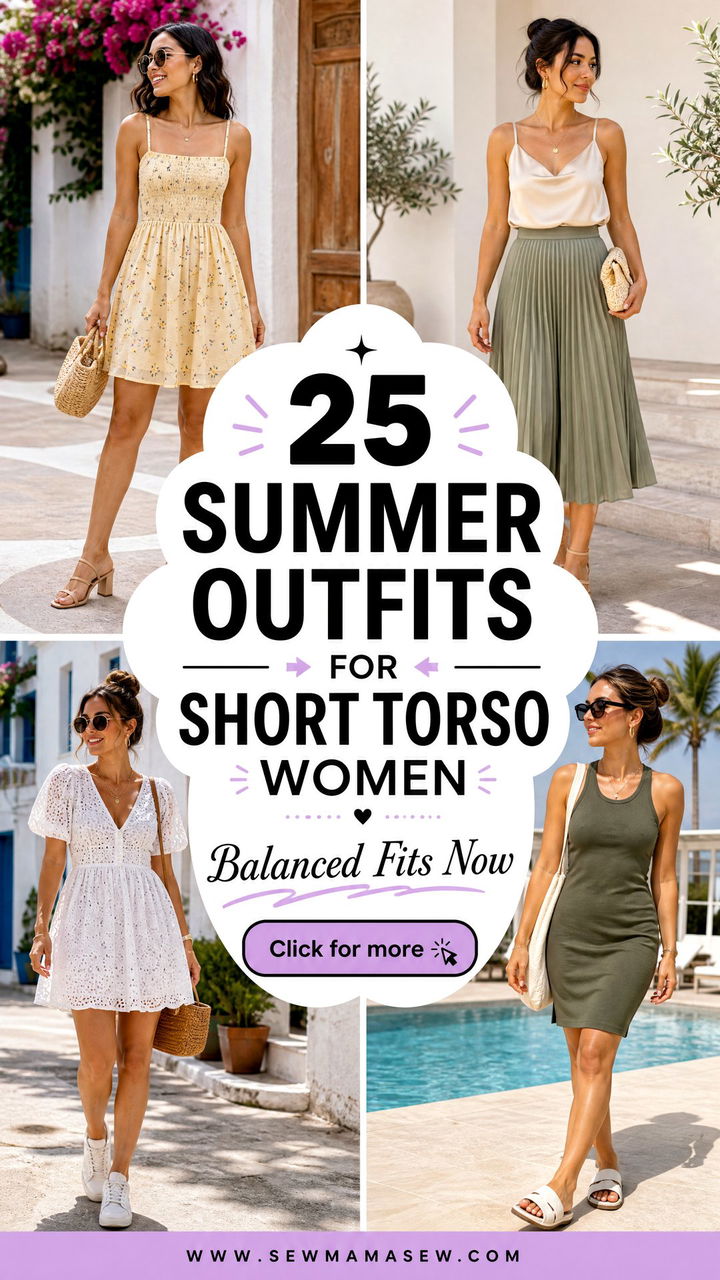 25 summer outfits for short torso women Balanced Fits Now - 25 summer outfits for short torso women: Balanced Fits Now
