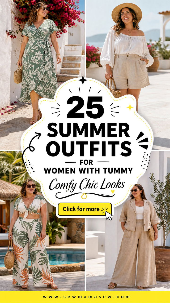 25 summer outfits for women with tummy Comfy Chic Looks - 25 summer outfits for women with tummy: Comfy Chic Looks