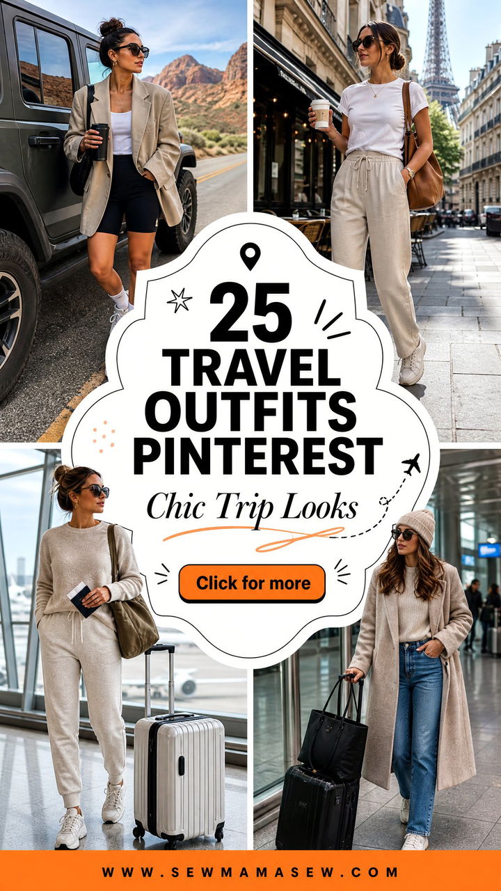 25 travel outfits Pinterest Fans Will Save for Chic Trips - 25 travel outfits Pinterest Fans Will Save for Chic Trips