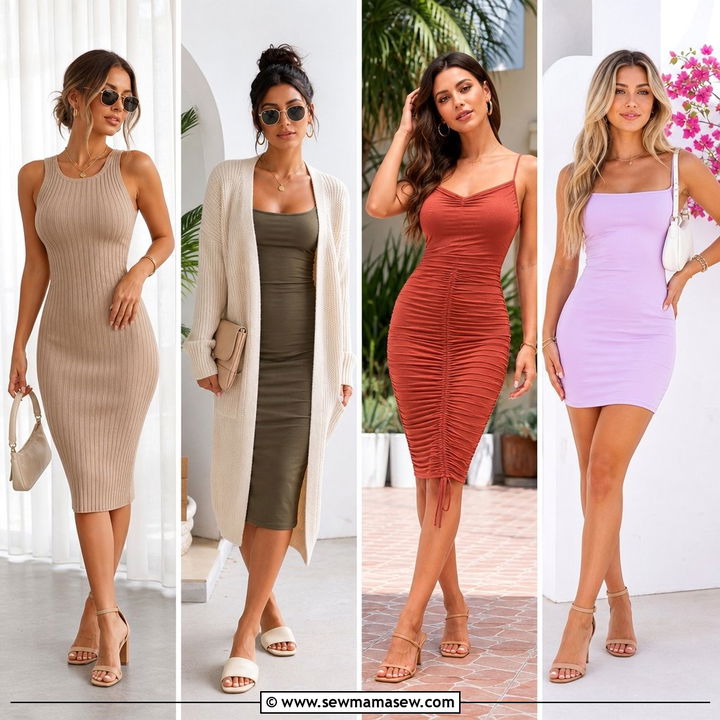 30 Bodycon Dress Outfit Ideas With Sandals for Summer Dates